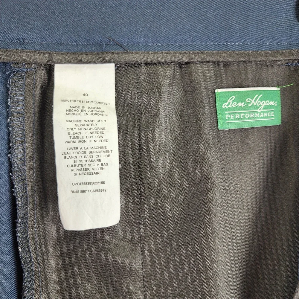 Ben Hogan Performance Golf Shorts Mens 40 Navy Blue Polyester golfcore‎